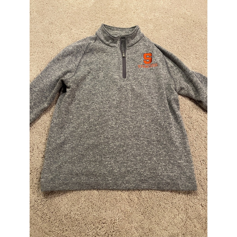Syracuse Orange Champion Quarter Zip Pullover Gray Sweatshirt Men's